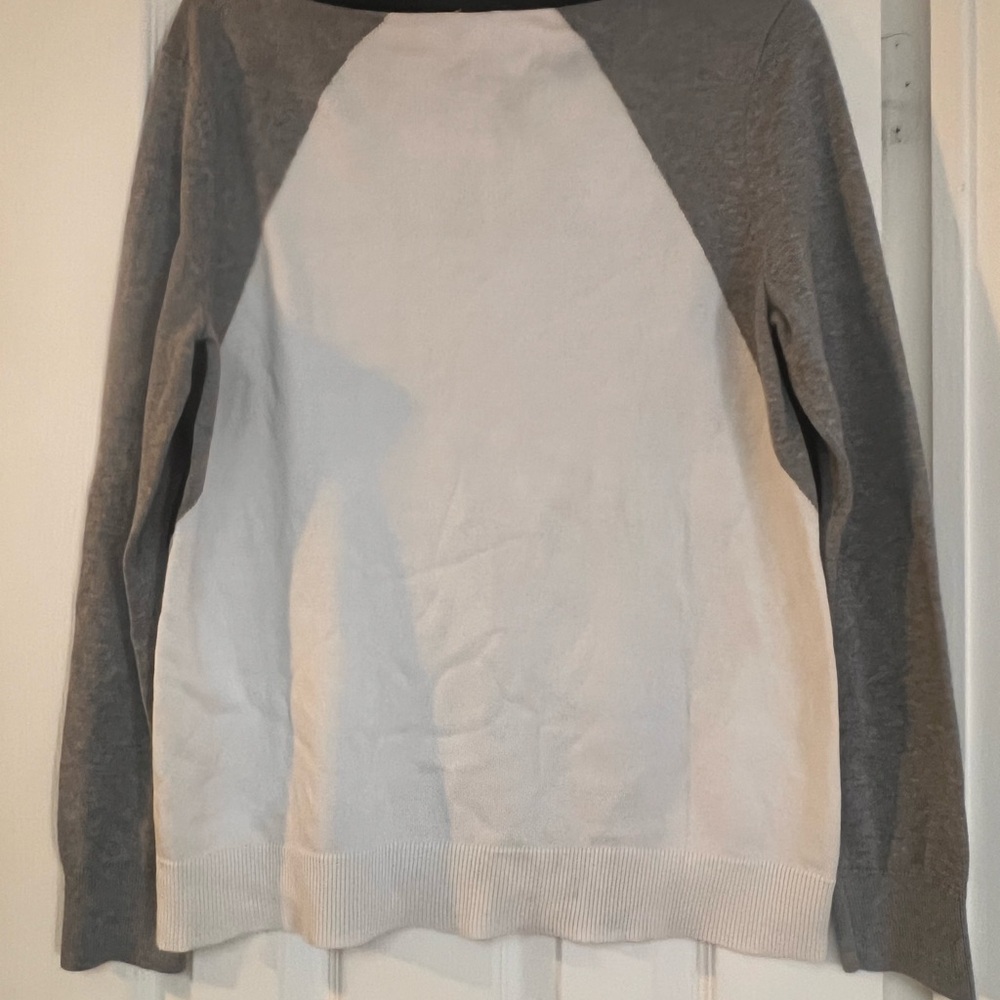 Gray and White Women's Sweater